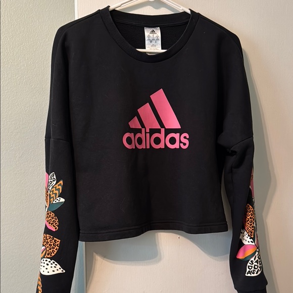 Adidas/Farm Rio Black Sweatshirt Sz S. EUC - Picture 1 of 5